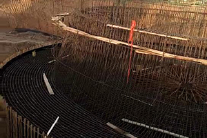 商洛砼烟囱新建施工现场