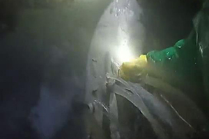 商洛消防水池堵漏现场